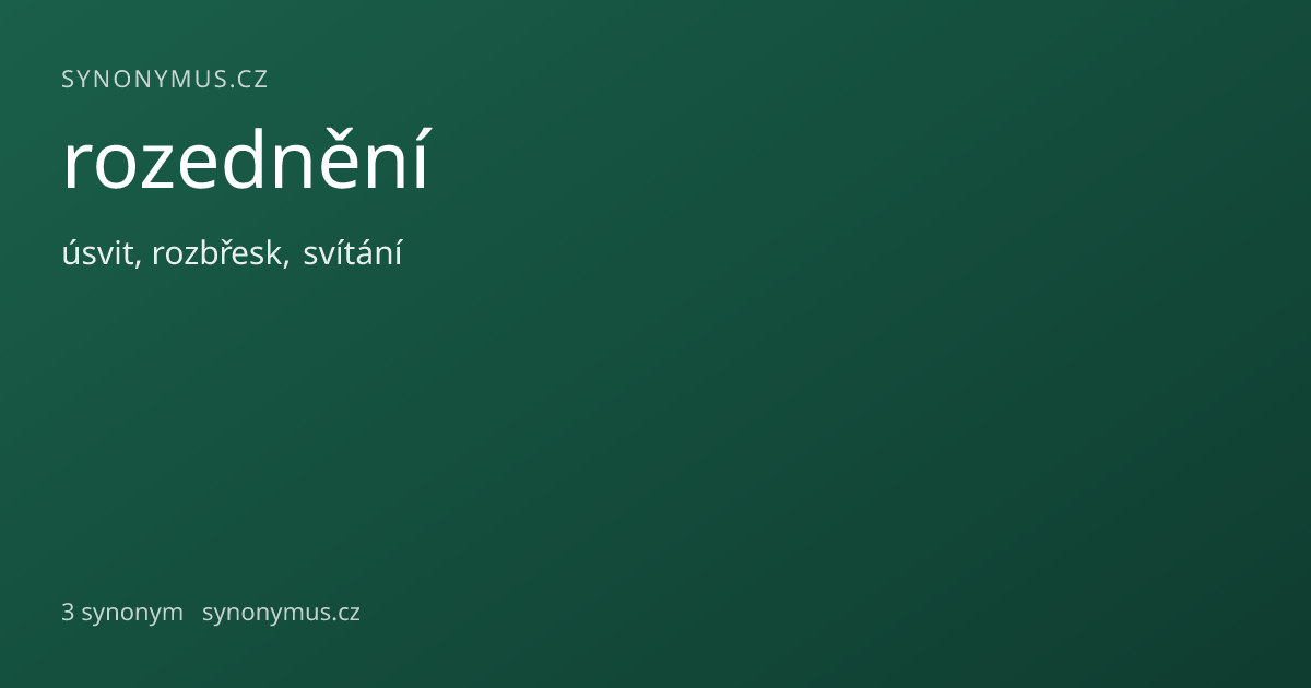 Náhled odkazu: rozednění