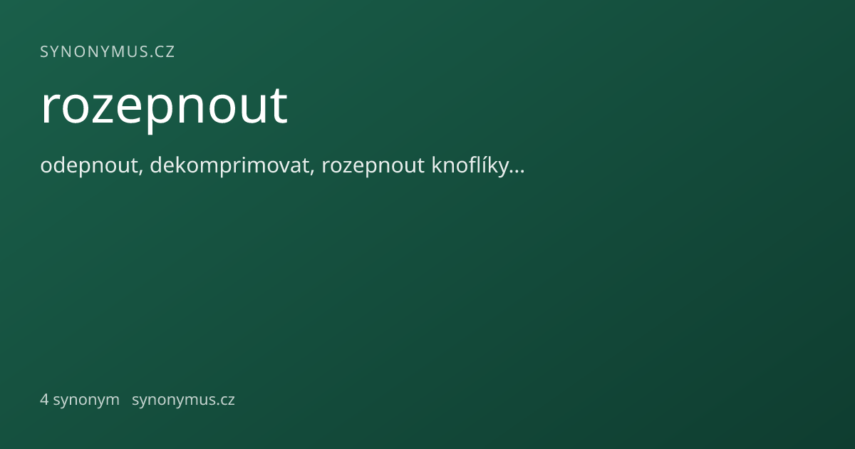 Náhled odkazu: rozepnout