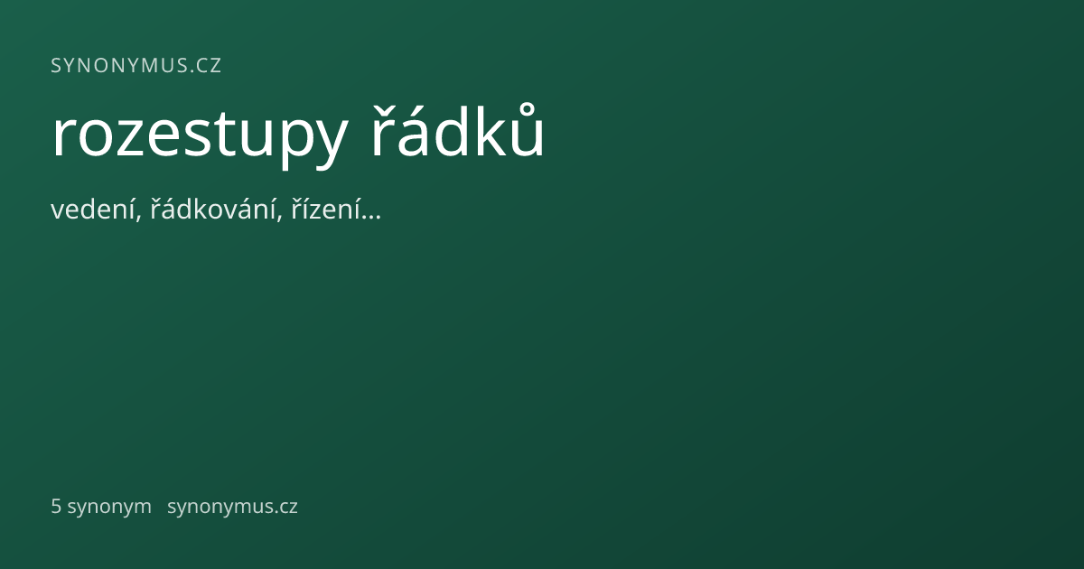 Náhled odkazu: rozestupy řádků