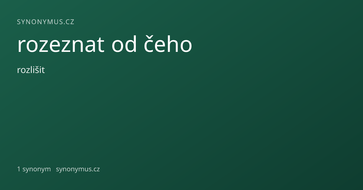 Náhled odkazu: rozeznat od čeho