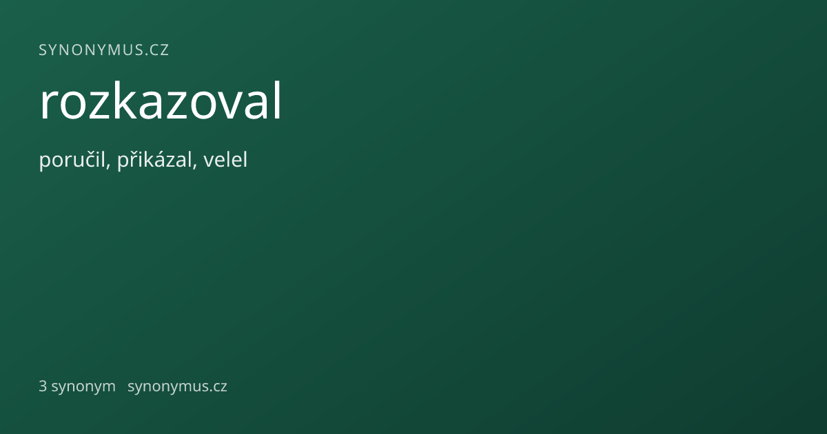 Náhled odkazu: rozkazoval