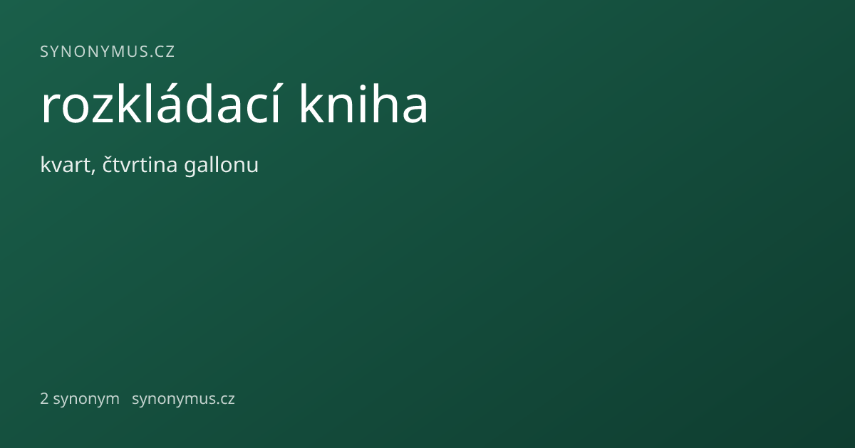 Náhled odkazu: rozkládací kniha
