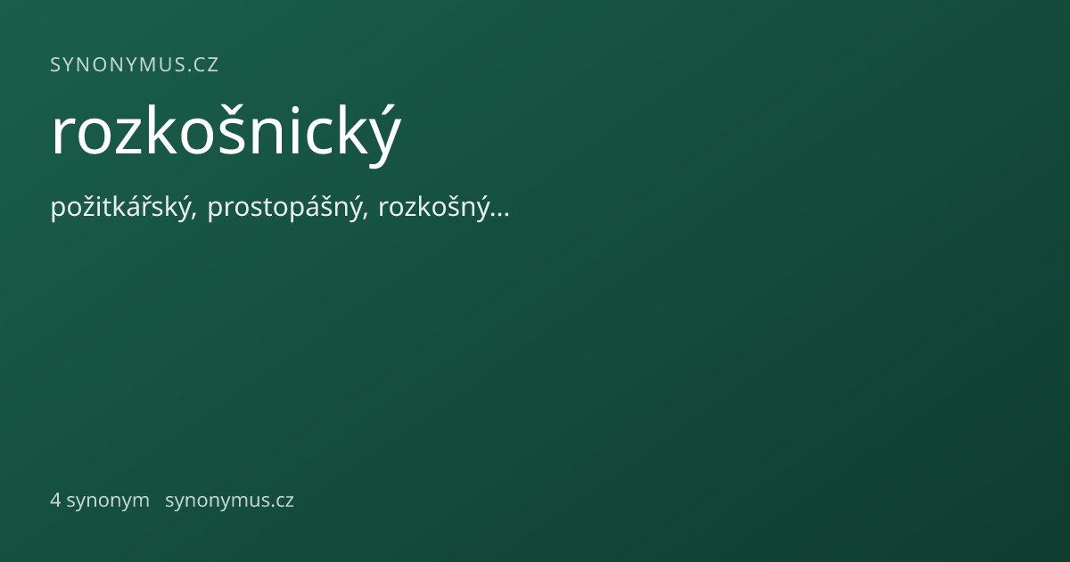 Náhled odkazu: rozkošnický
