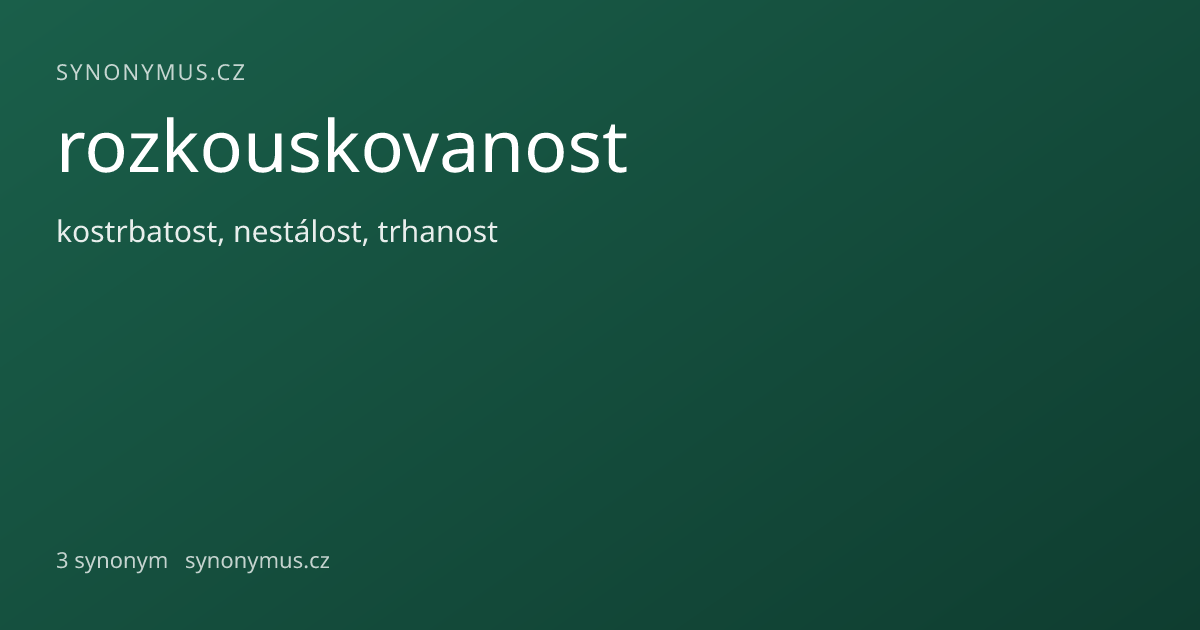 Náhled odkazu: rozkouskovanost