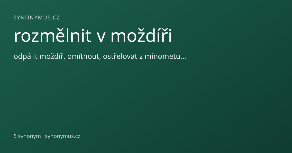 Náhled odkazu: rozmělnit v moždíři