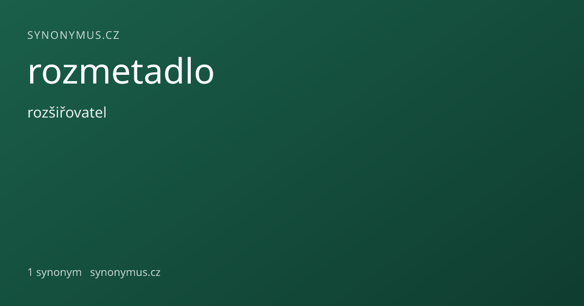 Náhled odkazu: rozmetadlo
