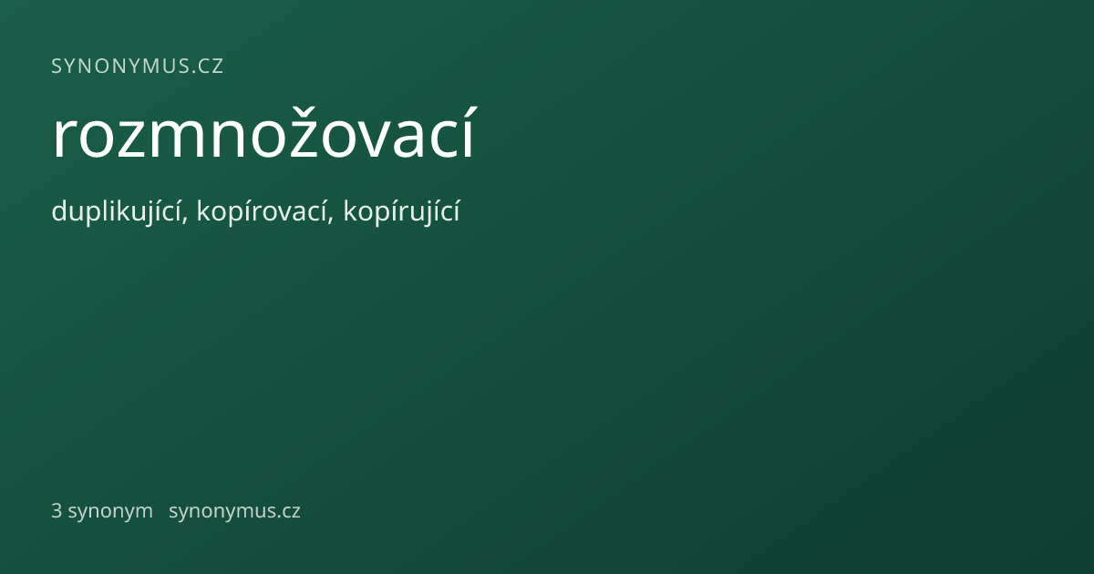 Náhled odkazu: rozmnožovací