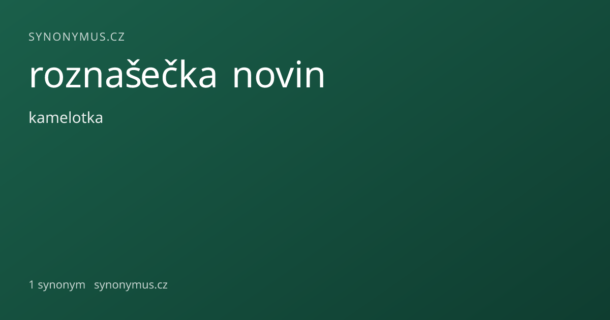 Náhled odkazu: roznašečka novin