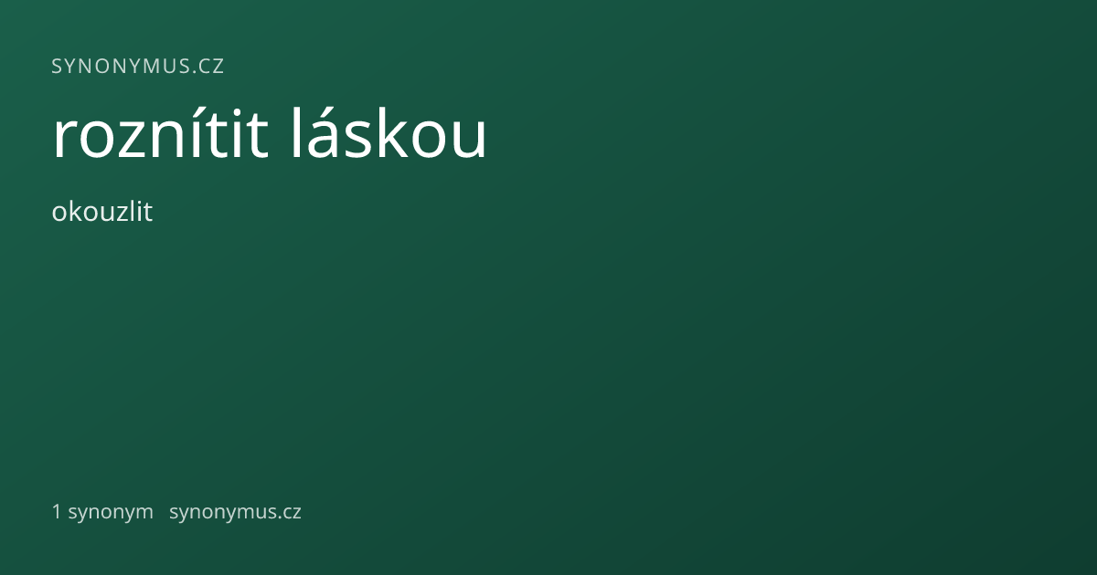 Náhled odkazu: roznítit láskou