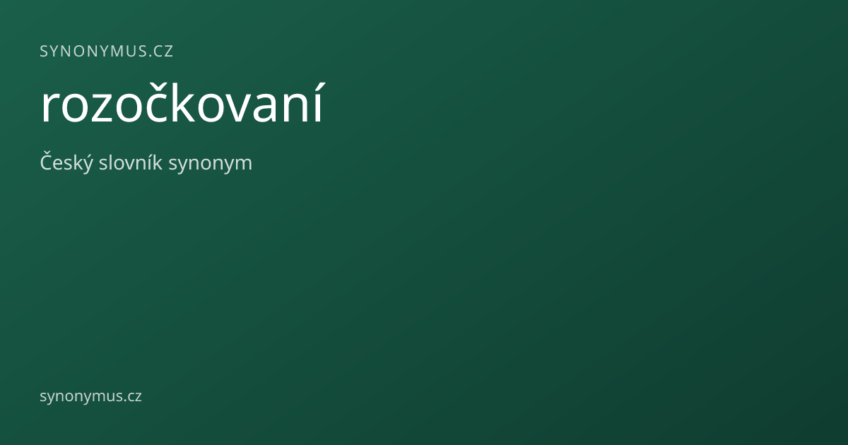 Náhled odkazu: rozočkovaní