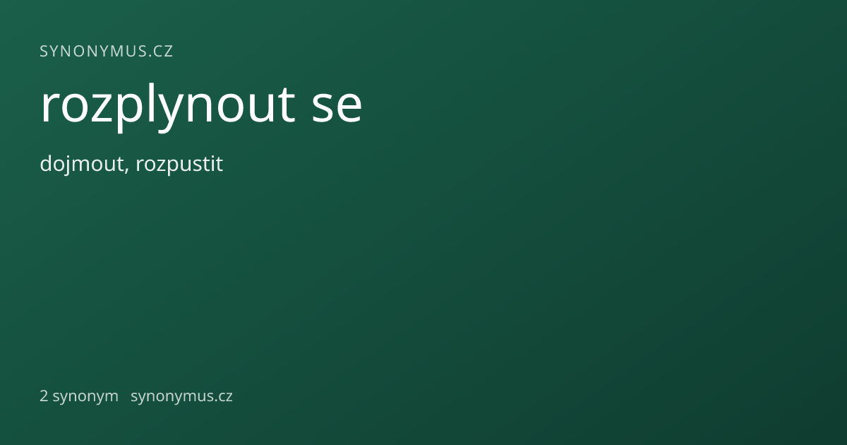 Náhled odkazu: rozplynout se