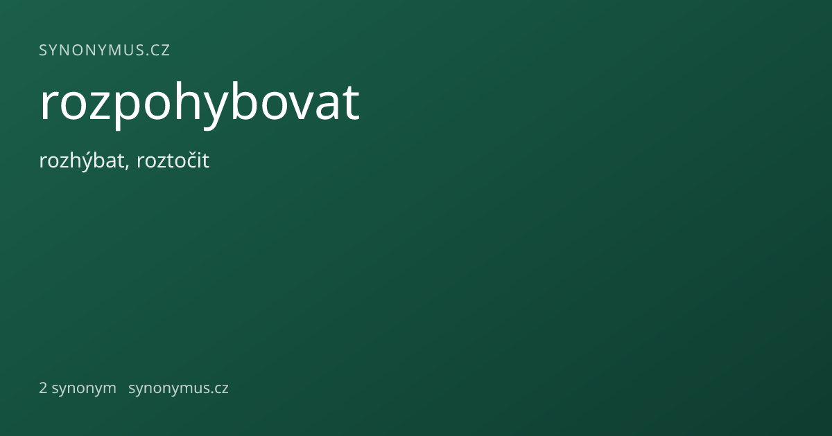 Náhled odkazu: rozpohybovat