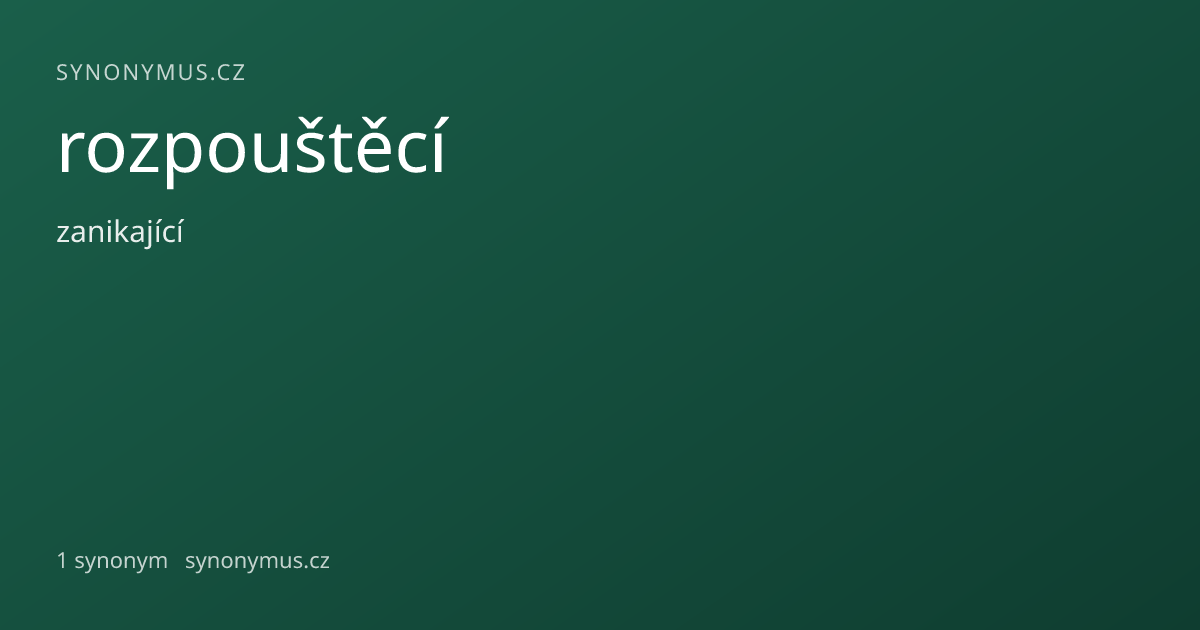 Náhled odkazu: rozpouštěcí