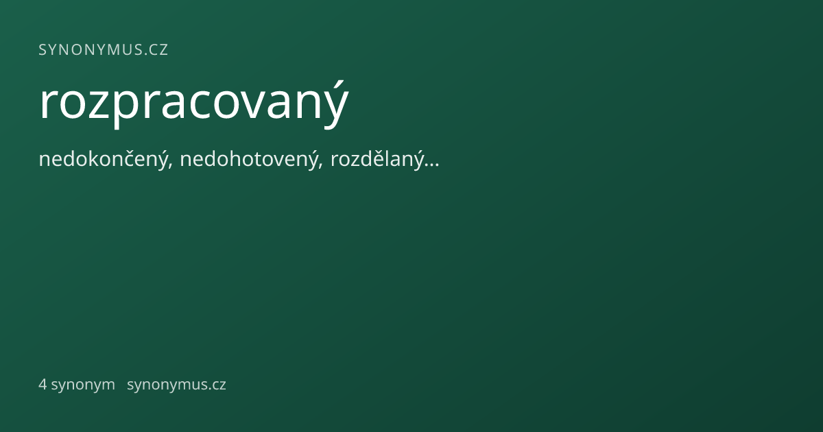 Náhled odkazu: rozpracovaný
