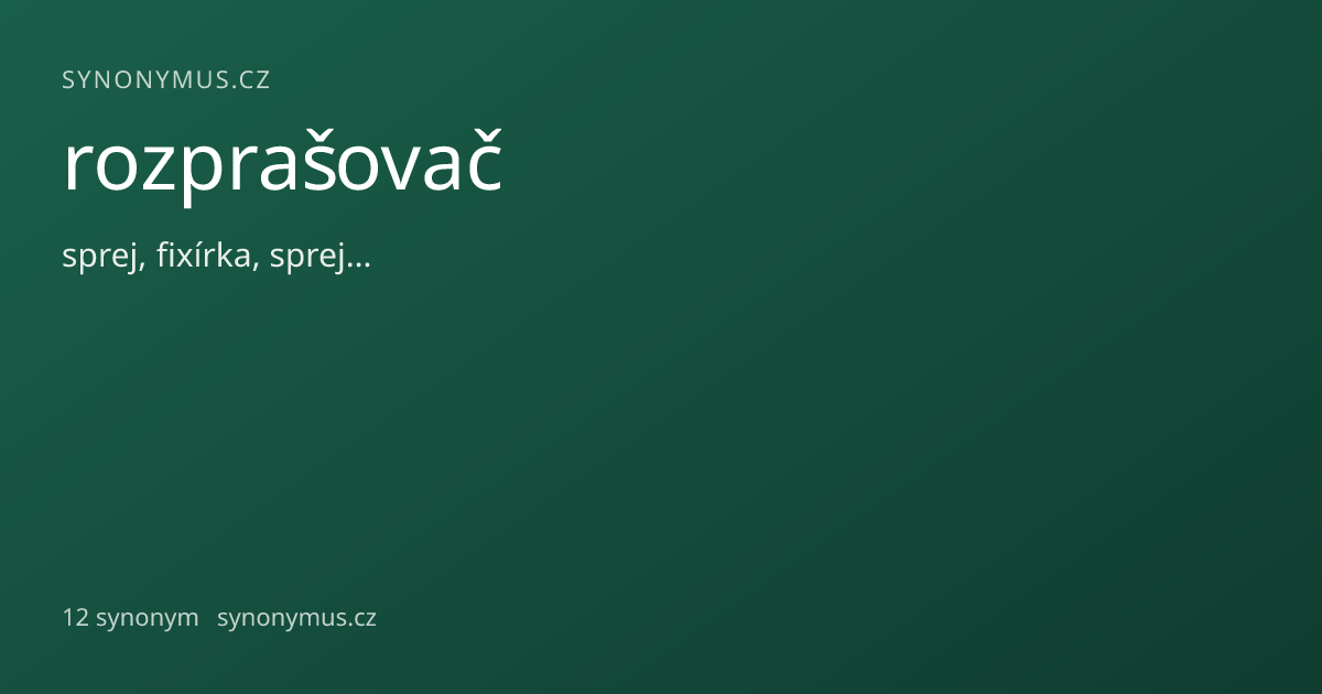 Náhled odkazu: rozprašovač