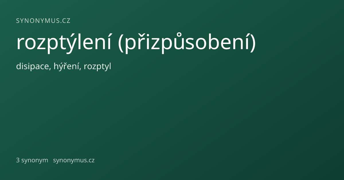 Náhled odkazu: rozptýlení (přizpůsobení)