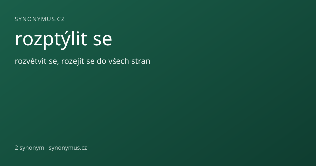 Náhled odkazu: rozptýlit se
