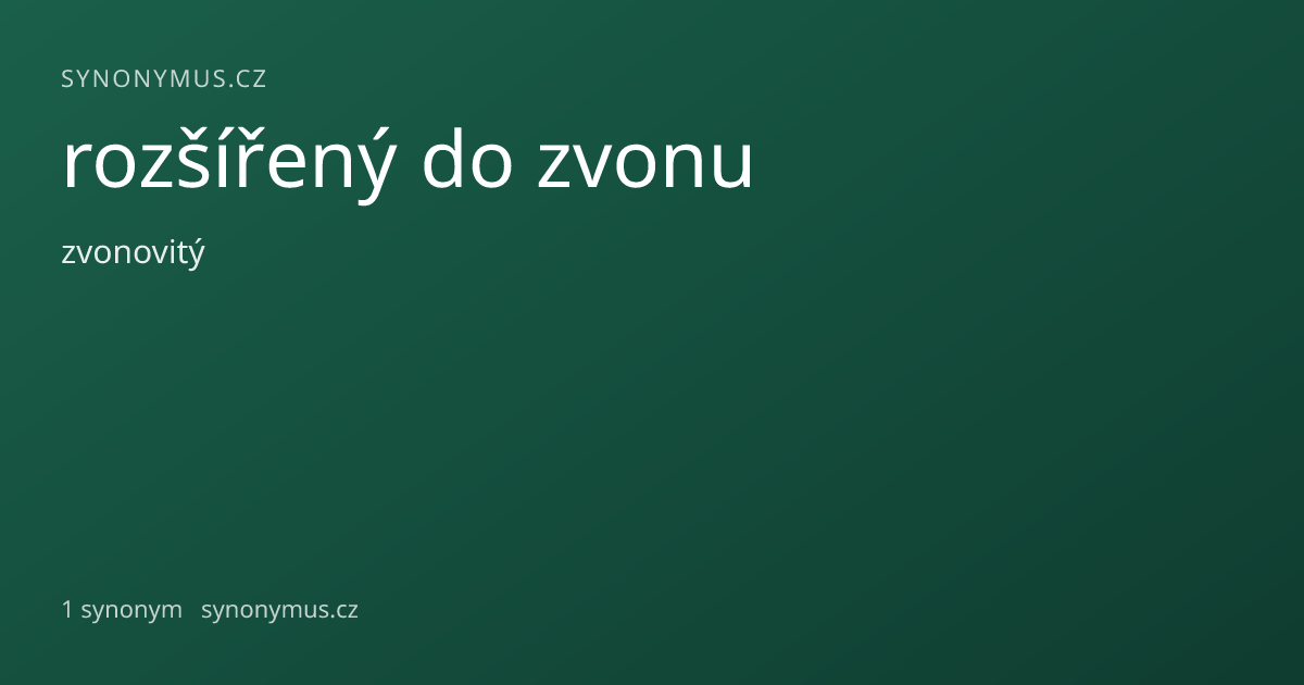 Náhled odkazu: rozšířený do zvonu