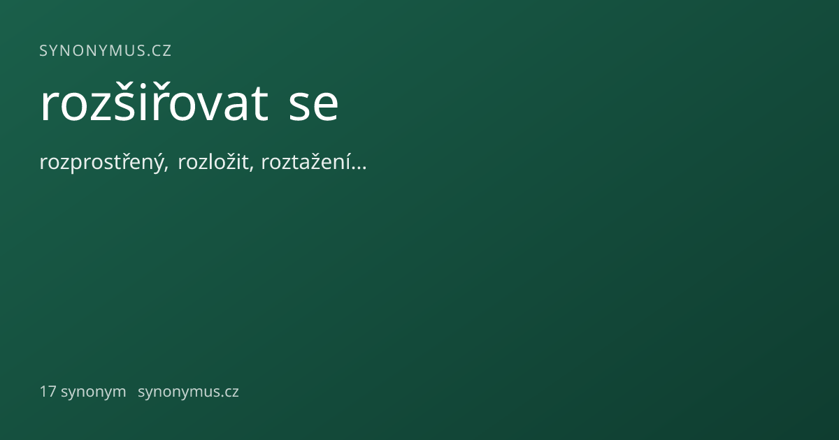Náhled odkazu: rozšiřovat se