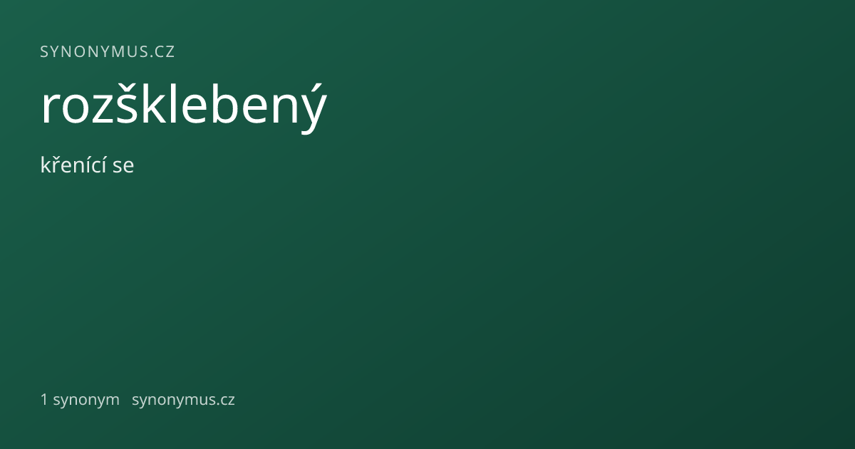 Náhled odkazu: rozšklebený