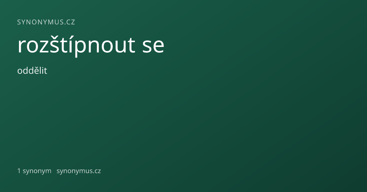 Náhled odkazu: rozštípnout se
