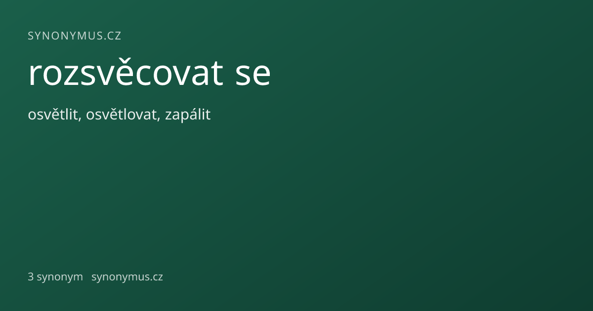 Náhled odkazu: rozsvěcovat se