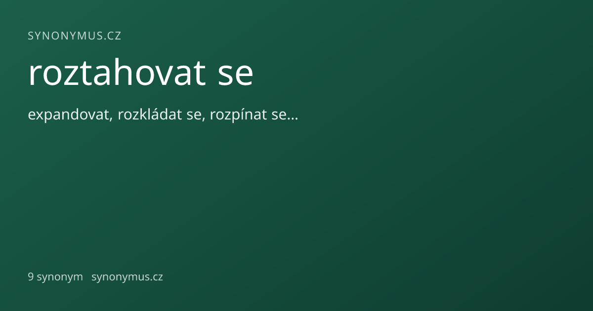 Náhled odkazu: roztahovat se