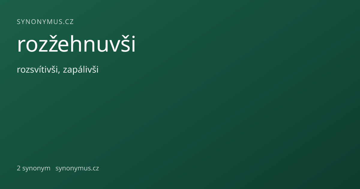 Náhled odkazu: rozžehnuvši