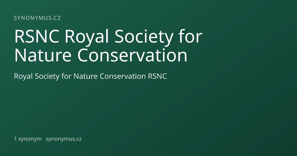 Náhled odkazu: RSNC Royal Society for Nature Conservation