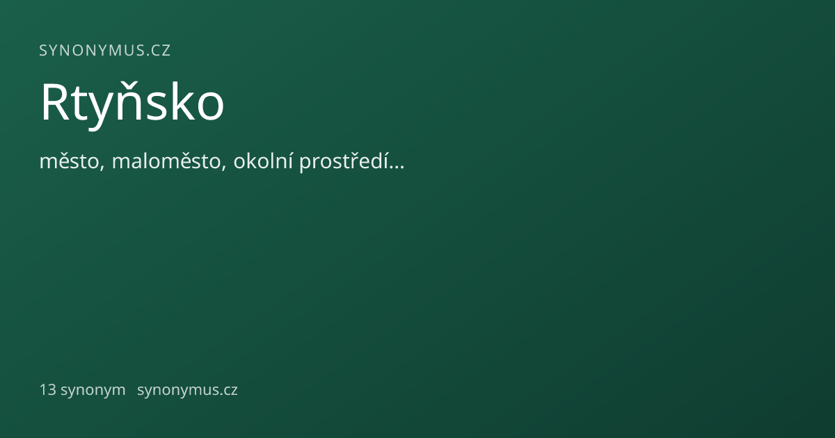 Náhled odkazu: Rtyňsko