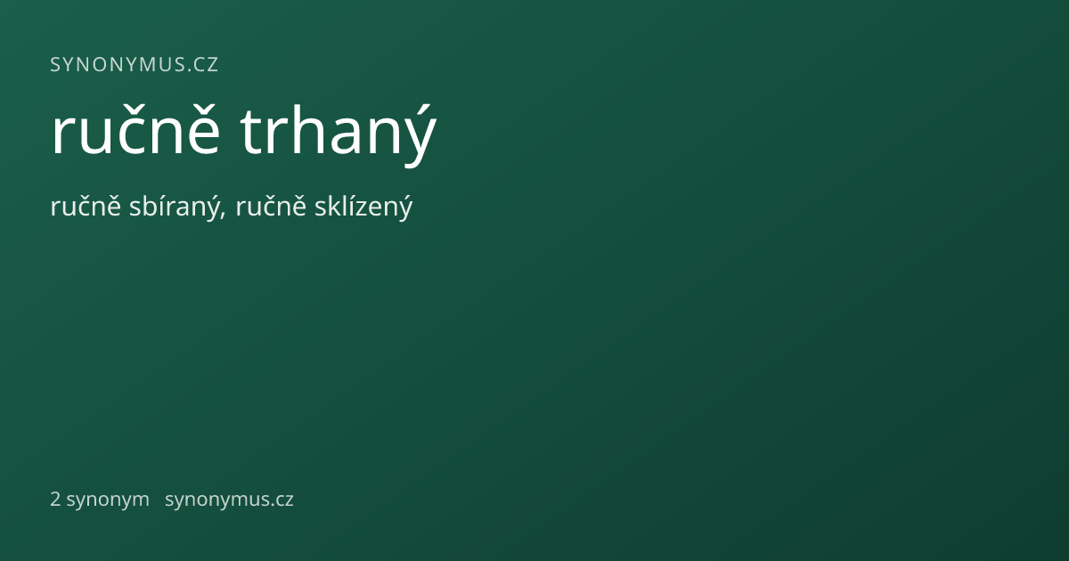 Náhled odkazu: ručně trhaný