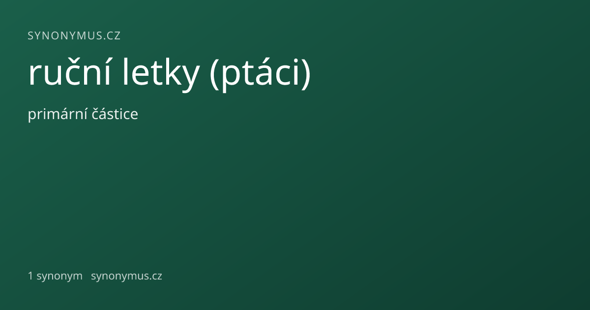 Náhled odkazu: ruční letky (ptáci)