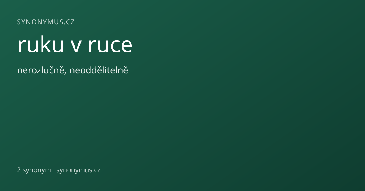Náhled odkazu: ruku v ruce