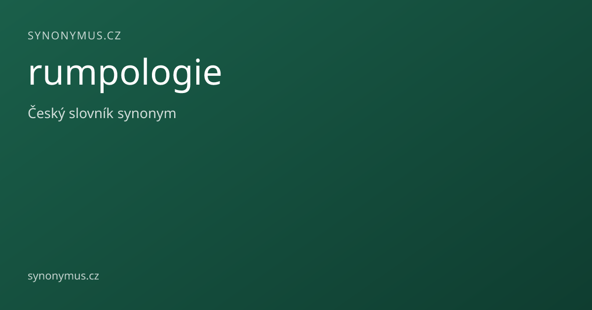 Náhled odkazu: rumpologie