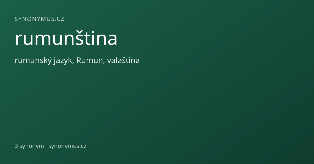 Náhled odkazu: rumunština