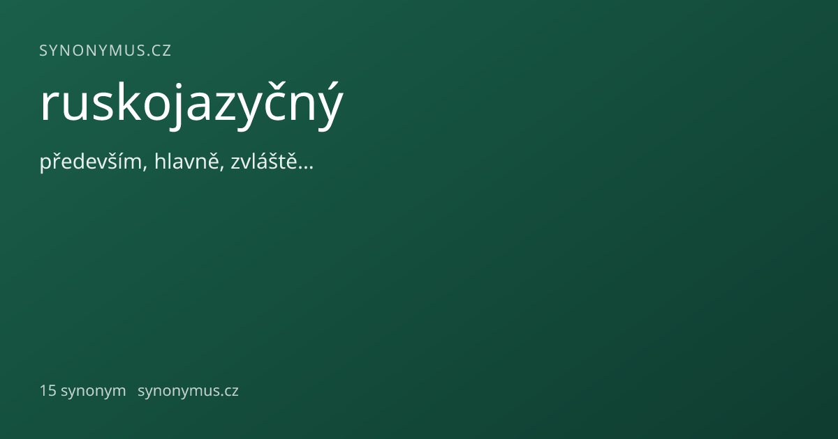 Náhled odkazu: ruskojazyčný