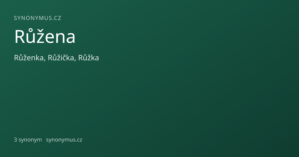 Náhled odkazu: Růžena