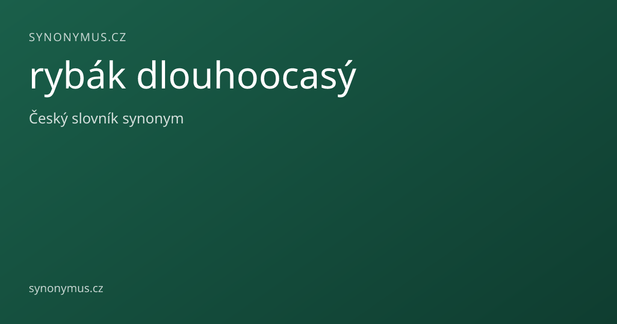 Náhled odkazu: rybák dlouhoocasý