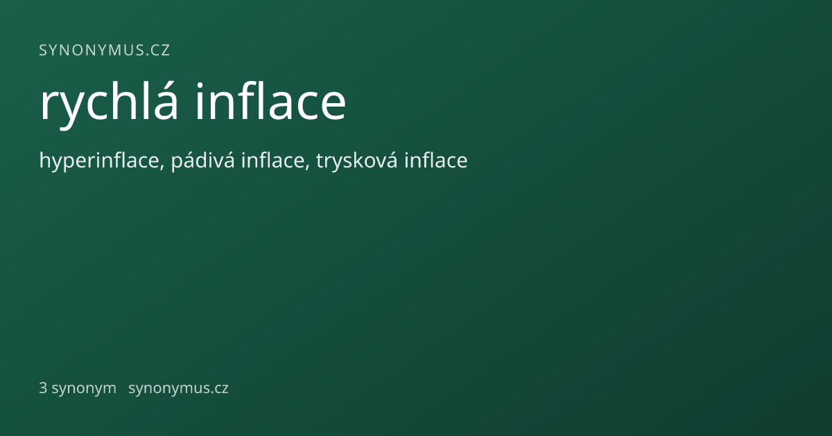 Náhled odkazu: rychlá inflace