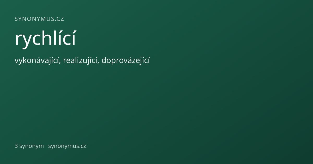 Náhled odkazu: rychlící