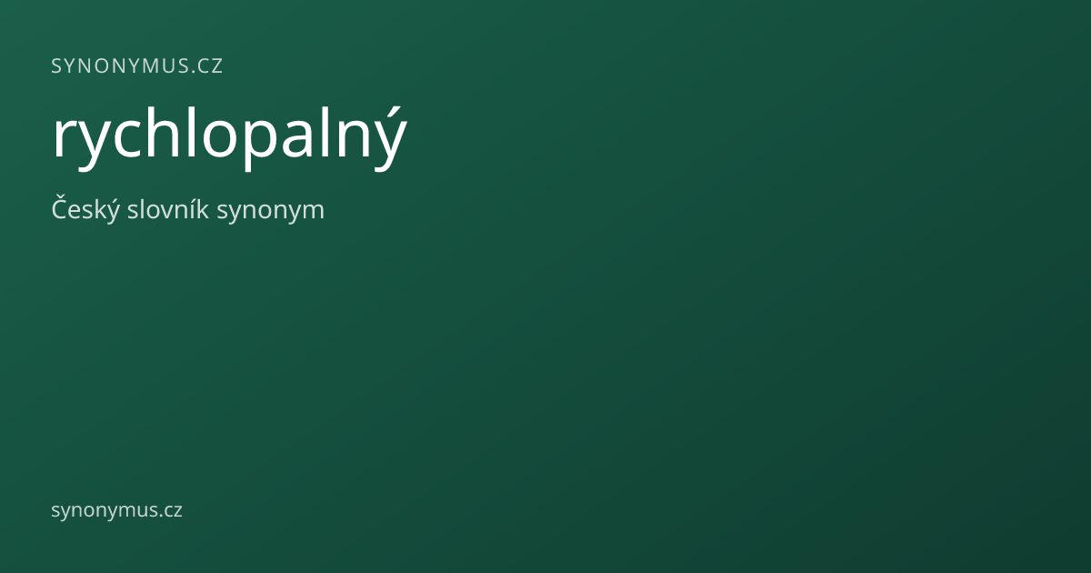 Náhled odkazu: rychlopalný
