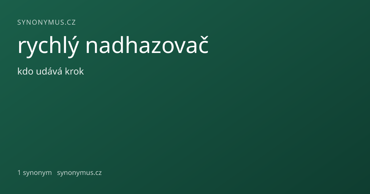 Náhled odkazu: rychlý nadhazovač