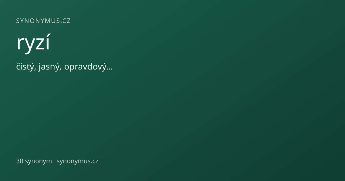Náhled odkazu: ryzí