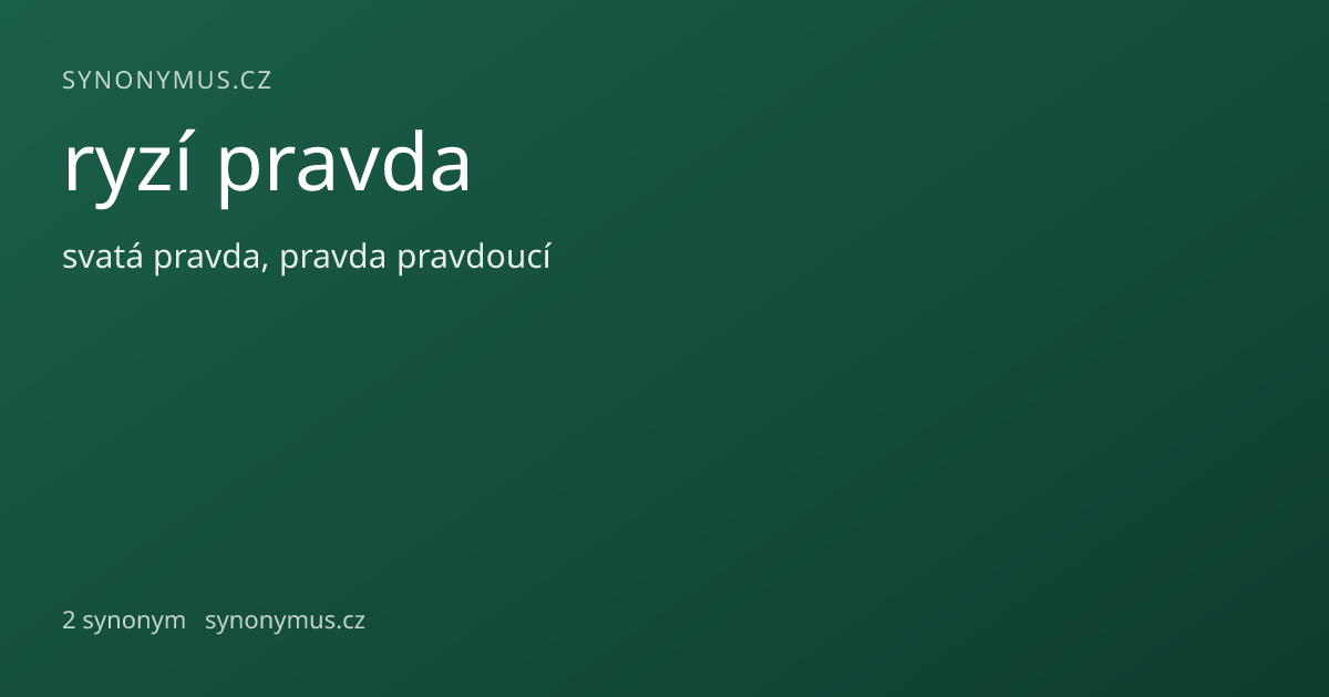 Náhled odkazu: ryzí pravda