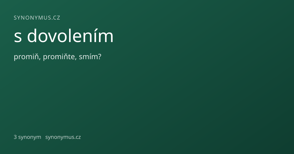 Náhled odkazu: s dovolením