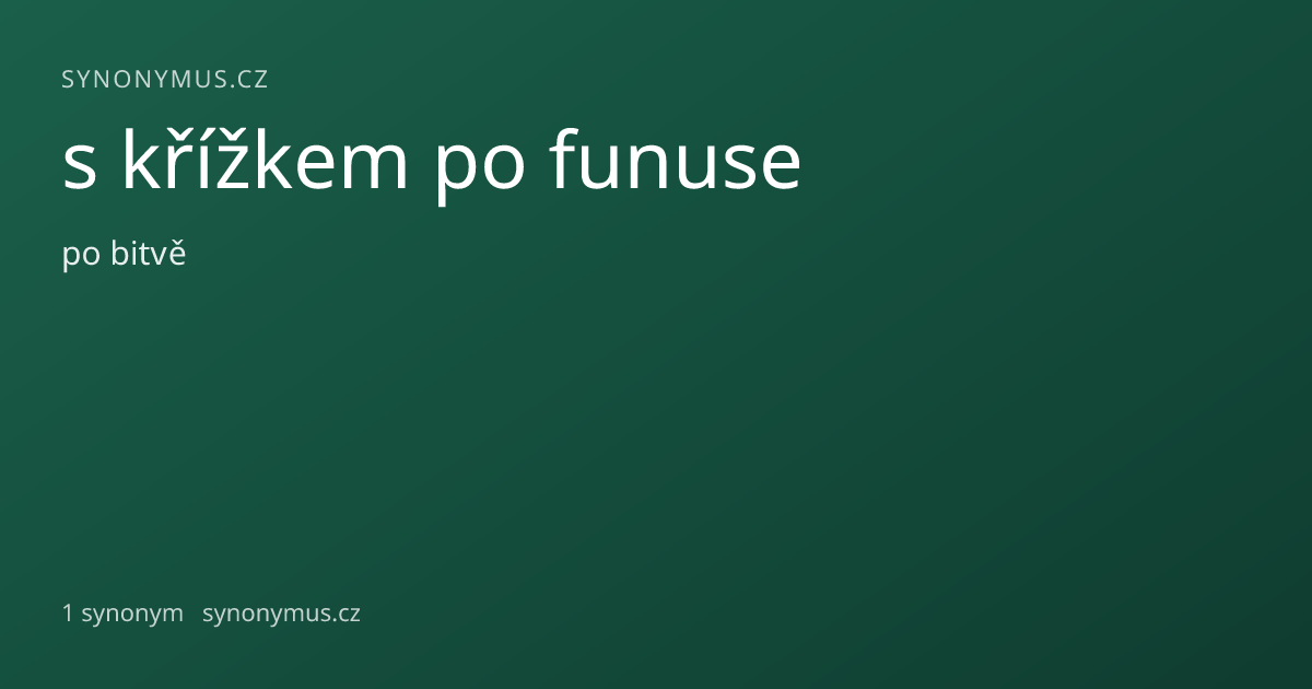 Náhled odkazu: s křížkem po funuse