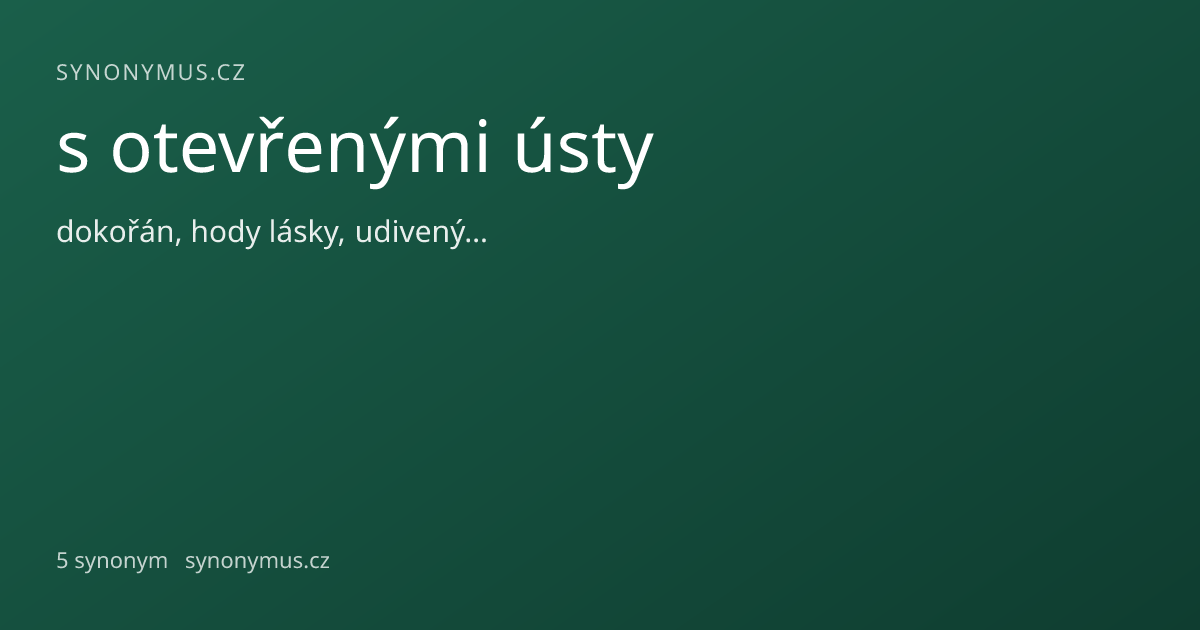 Náhled odkazu: s otevřenými ústy