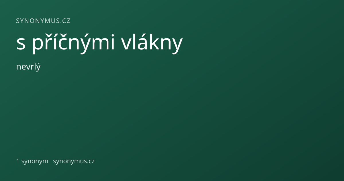 Náhled odkazu: s příčnými vlákny