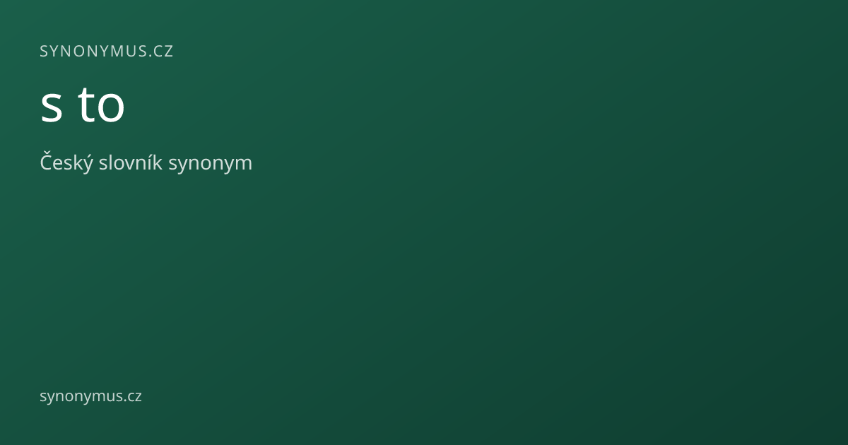 Náhled odkazu: s to