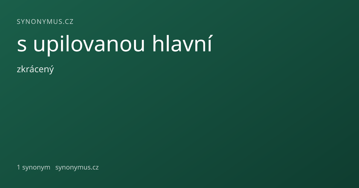 Náhled odkazu: s upilovanou hlavní